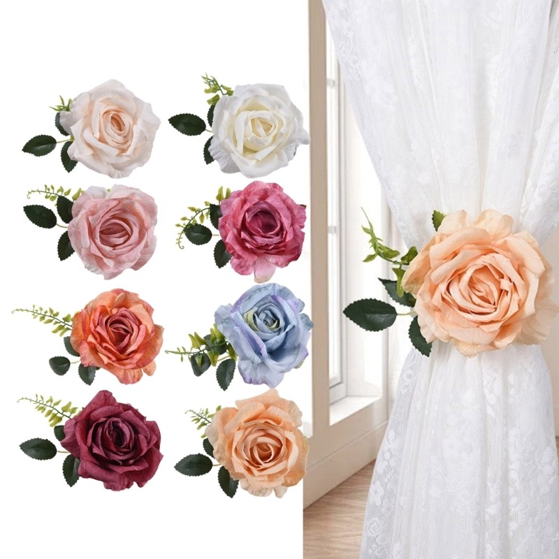 Flower Tieback Portable Delicate Colorful Curtain Tie Holder Curtain Decorative