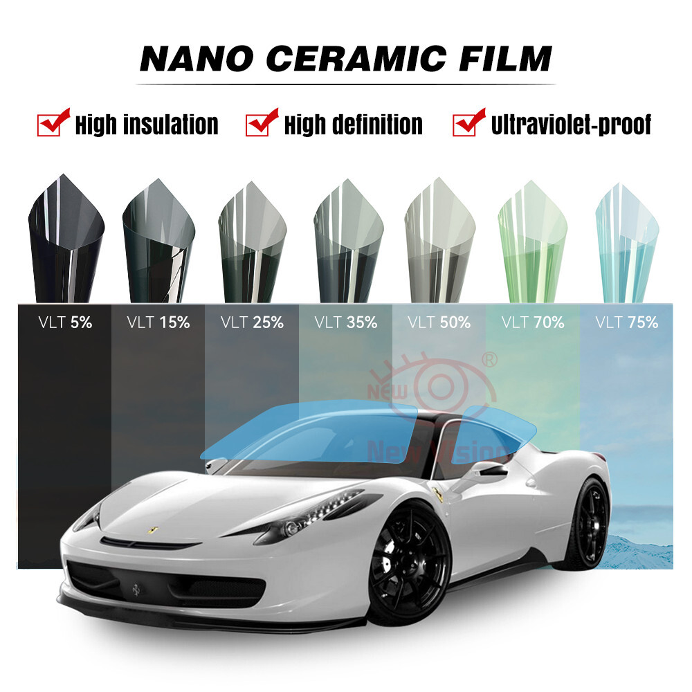 IRR99% HD Nano Ceramic Film High Heat Resistant Glass Window Tinting Foils Skin