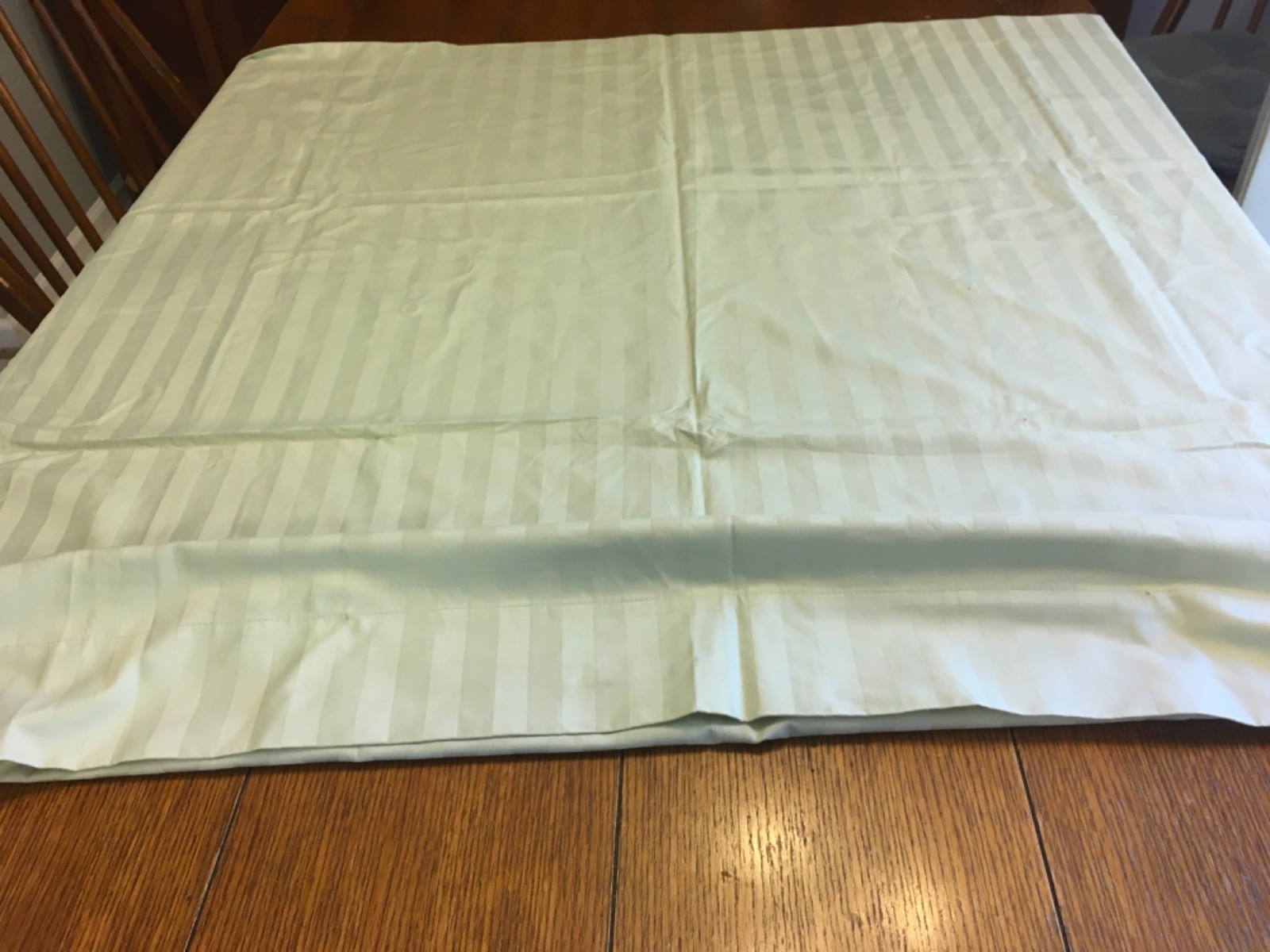 Shabby Style Laura Ashley Pastel Green sateen Balloon shade 60×64 long