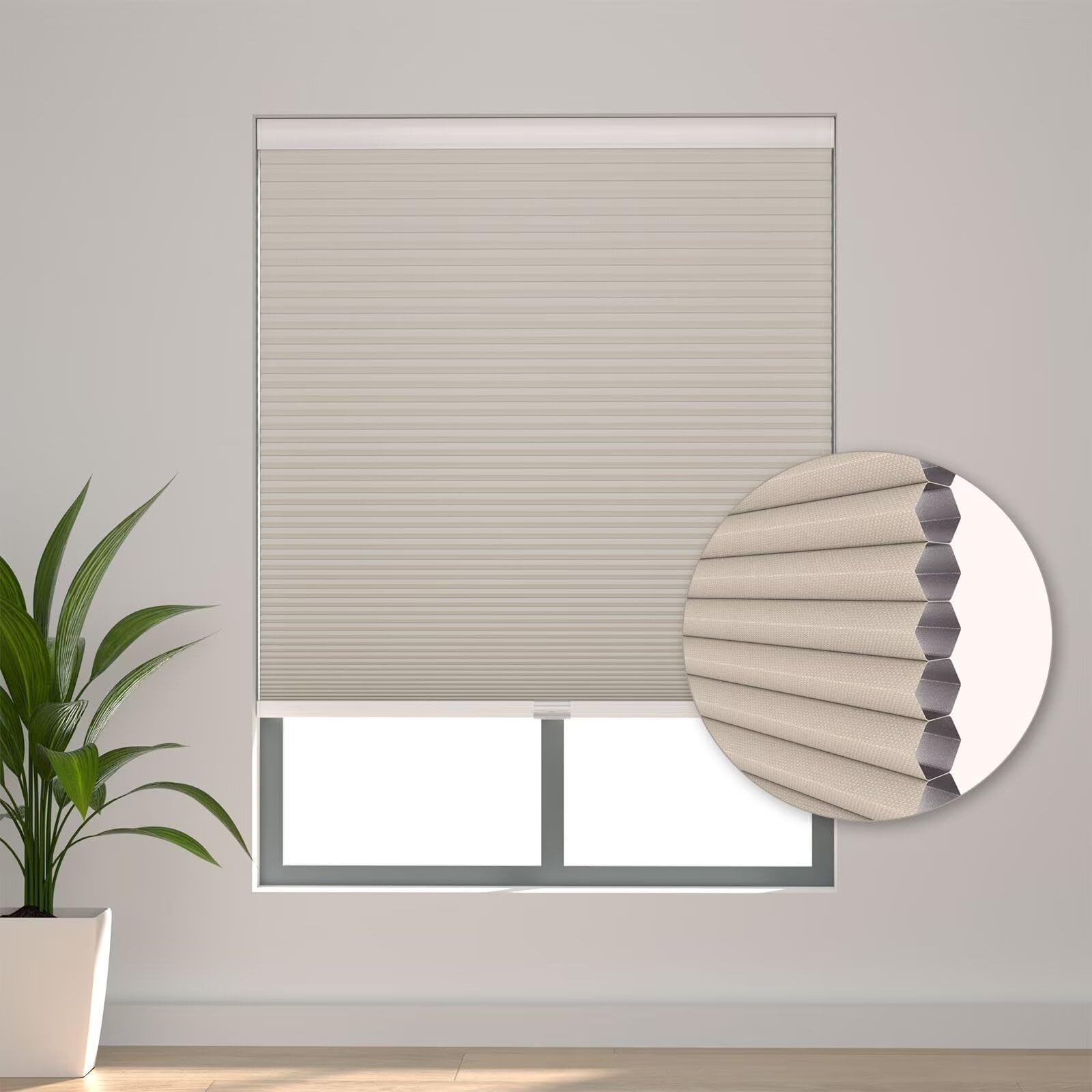 Changshade Cellular Shades Cordless Blinds Blackout For Indoor Windows