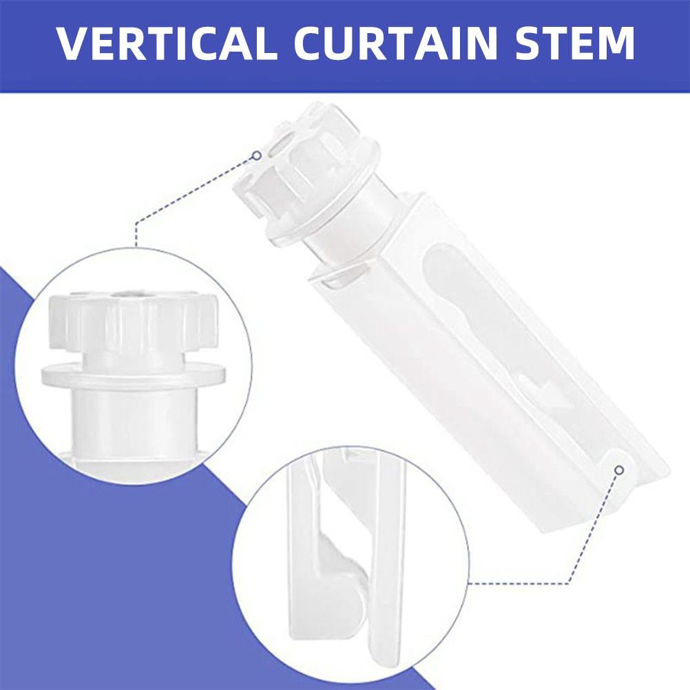 12 Set PVC Vertical Blind Replacement Stems for Window Repairs