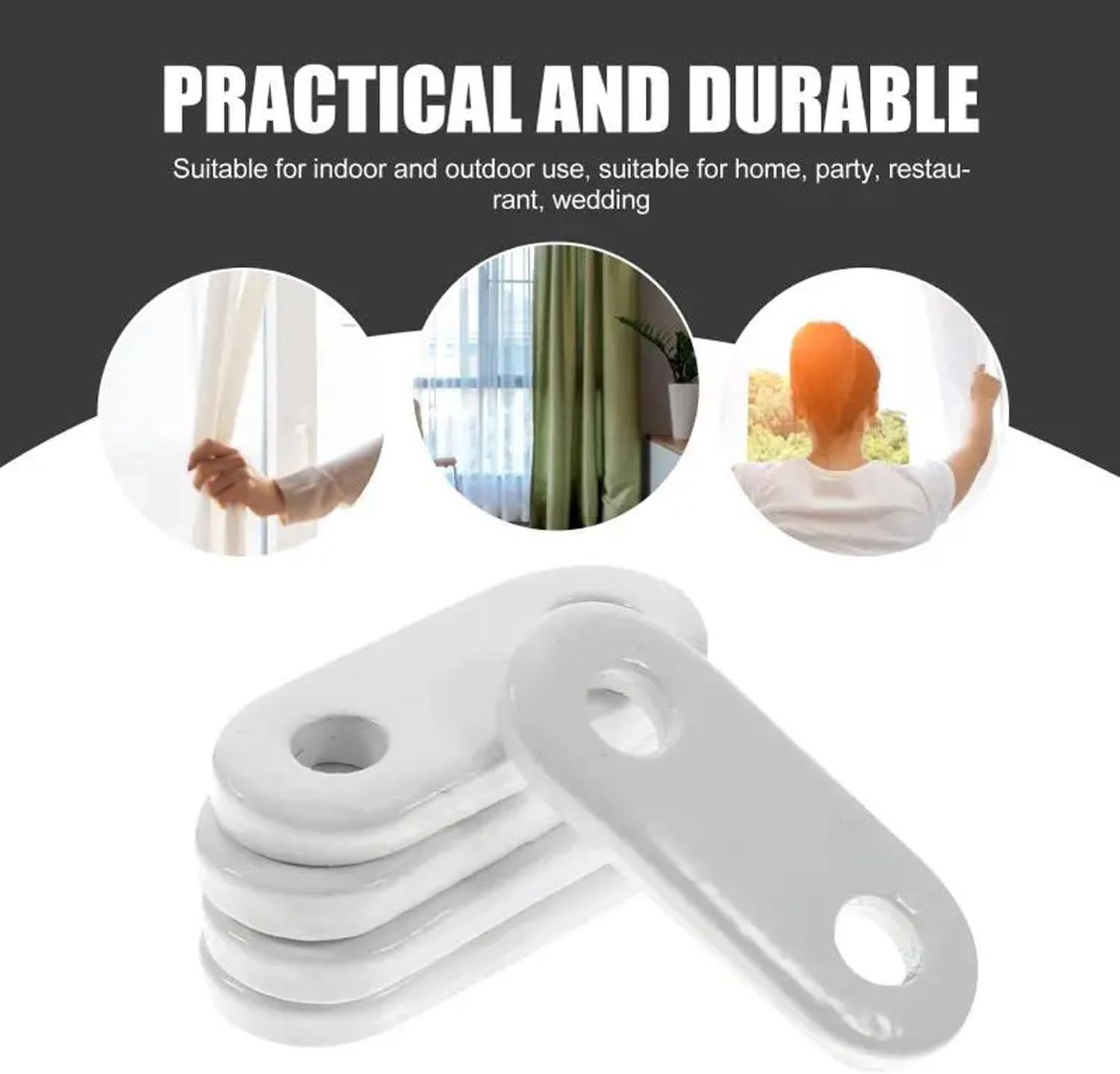 20 Pack Curtain Weights Bottom Pendant Sewing Oval Iron Drapery Weight for Curta