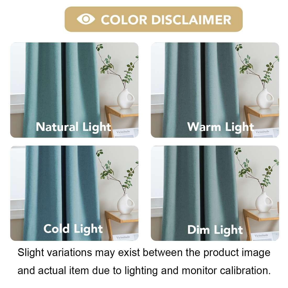 H.Versailtex 100 Blackout Curtains For Bedroom 84 Inches Long Grommet Linen