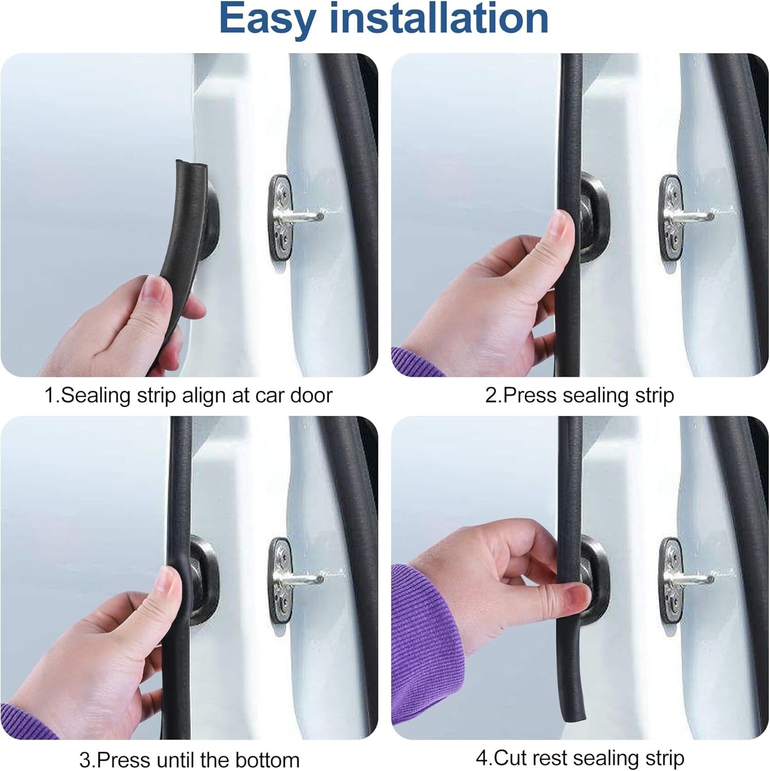 20FT Caucho Universal Para Burletes De Automóviles Para Ventanas Y Puertas NUEVO