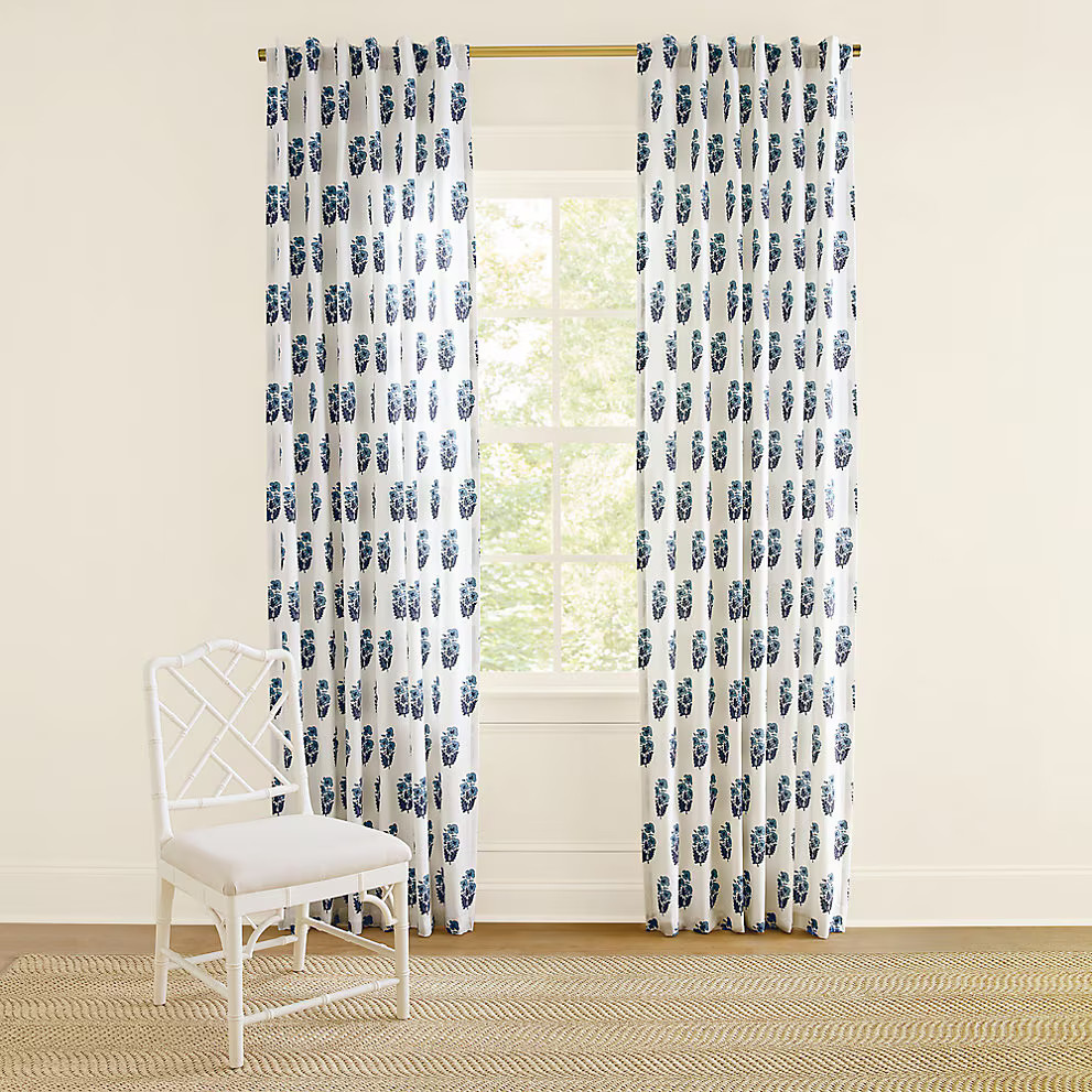 Ballard Designs Leila Block Print Drapery Panel…