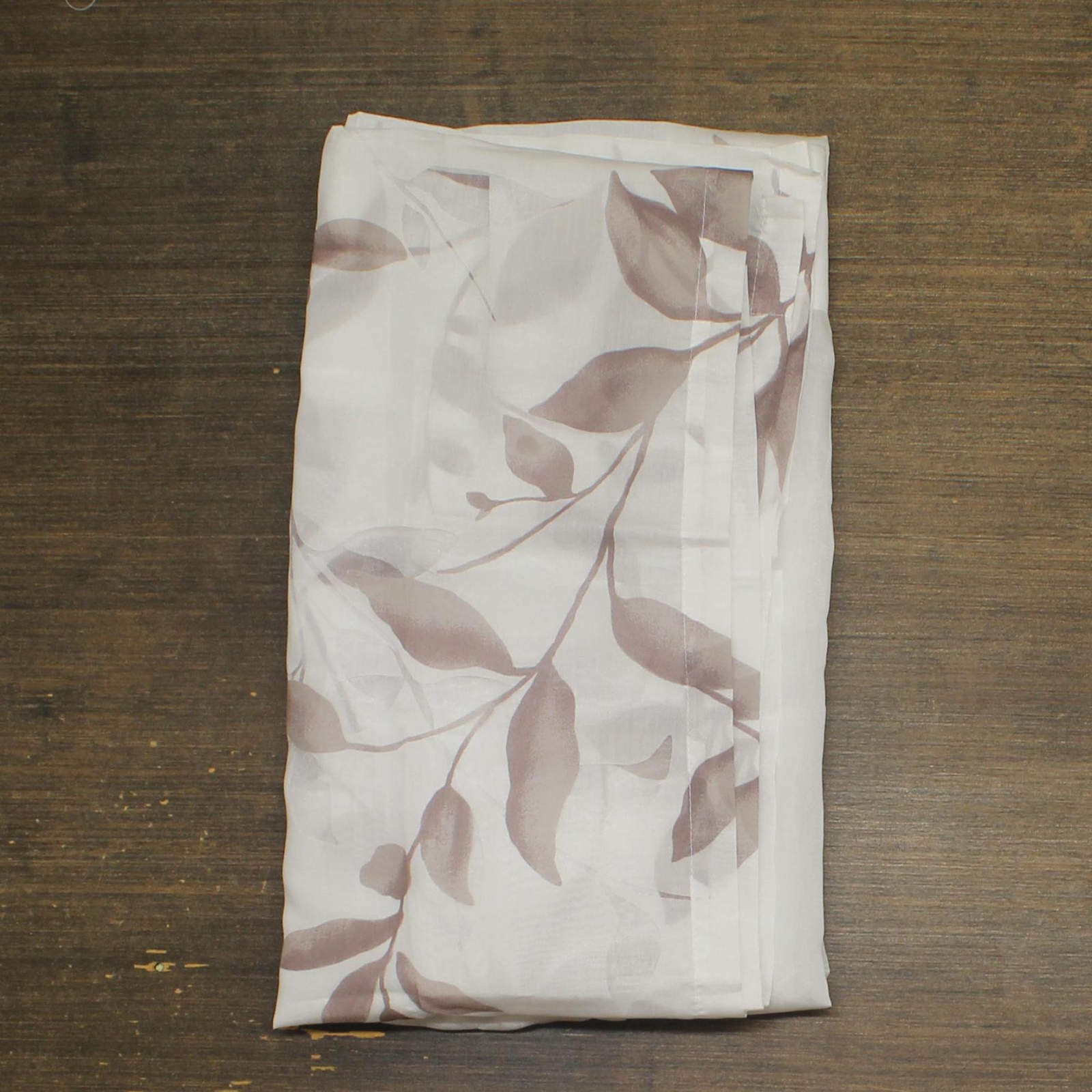 Madison Park Vera Sheer Grommet Top Curtain Panel Mauve Floral White 50″ x 84″