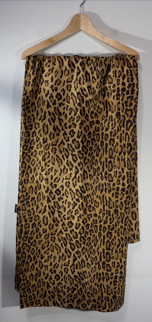 Ralph Lauren Aragon Curtain Panel Leopard 77 in x 68 in Custom Made