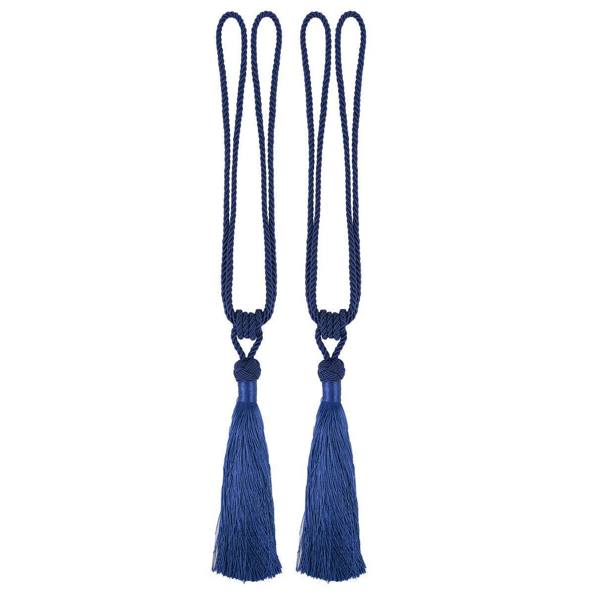 2/4pcs Curtain Tiebacks Handmade Decorative Curtain Holdbacks Rope with Tassel