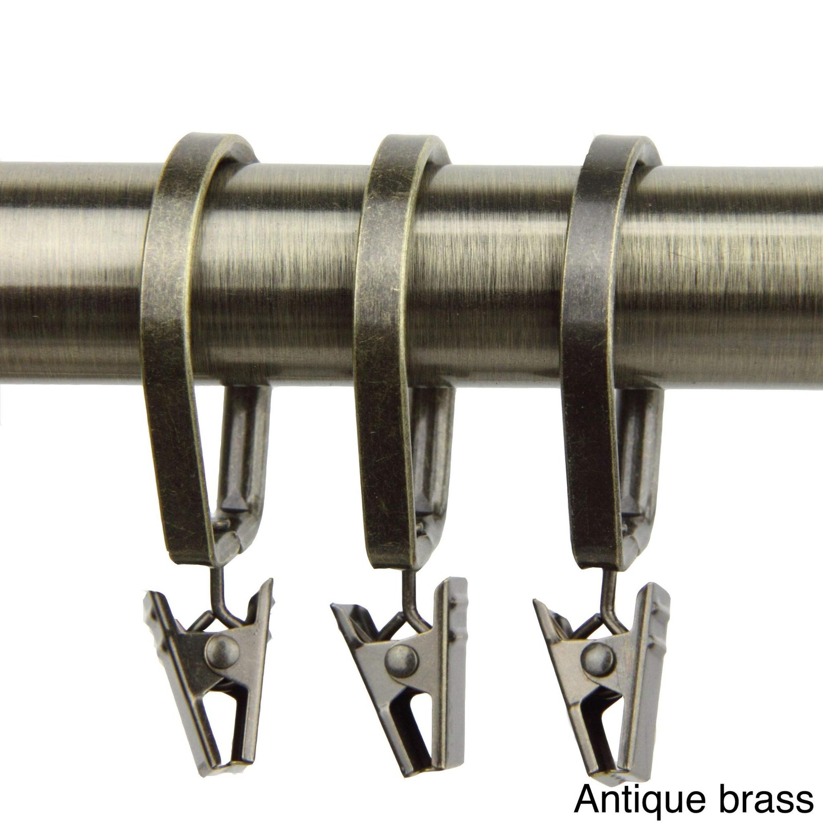 InStyleDesign 10 Curtain Pivot Rings for 1 inch Rod – n/a Brass Finish