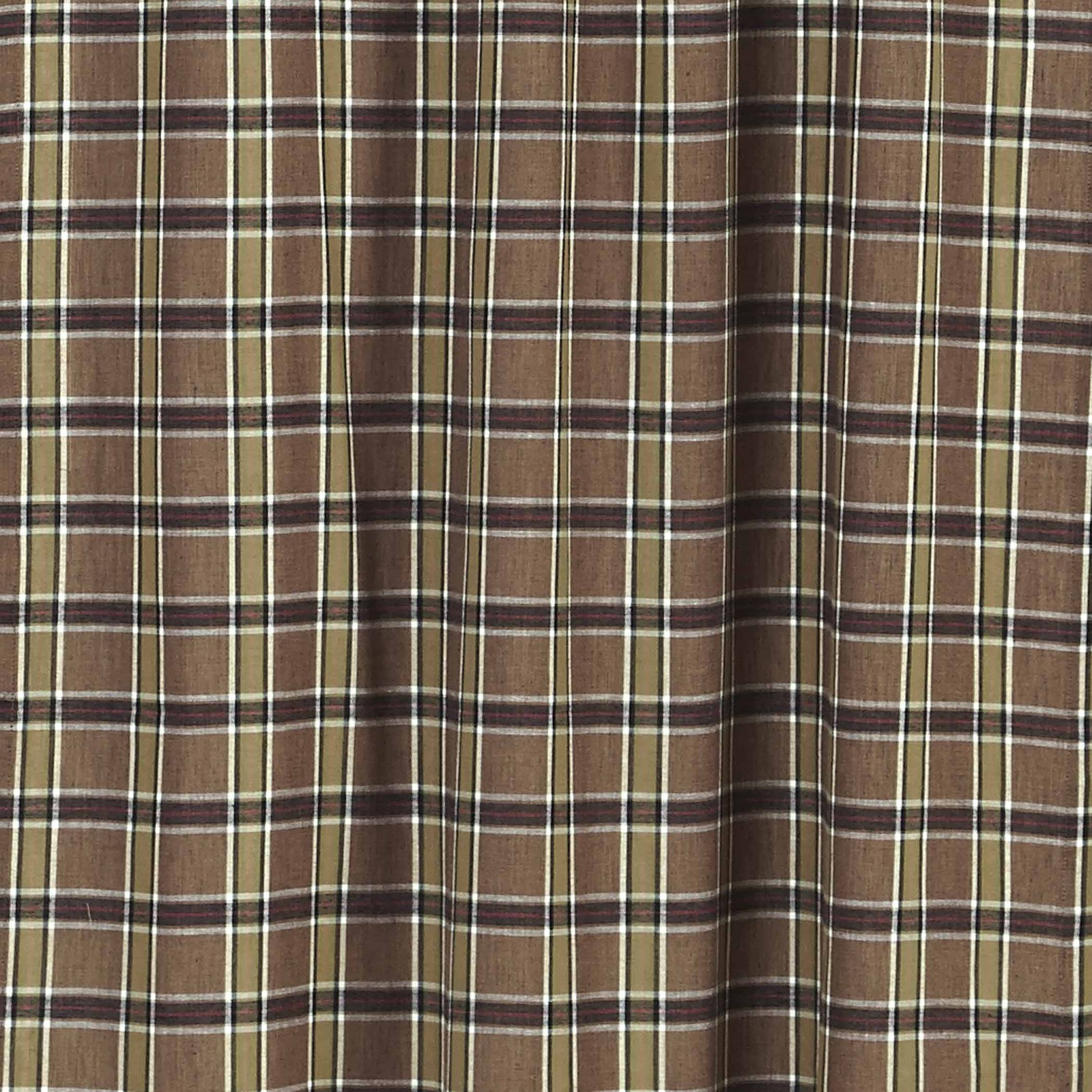 Rustic 24″x36″ Tier Pair Tan Rod Pocket Wyatt Kitchen Window Curtains VHC Brands