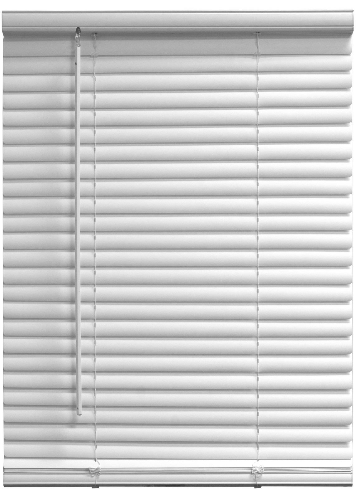 Horizontal Mini Blind Single Window Cordless Shades Blinds White 34W x 48L Inch