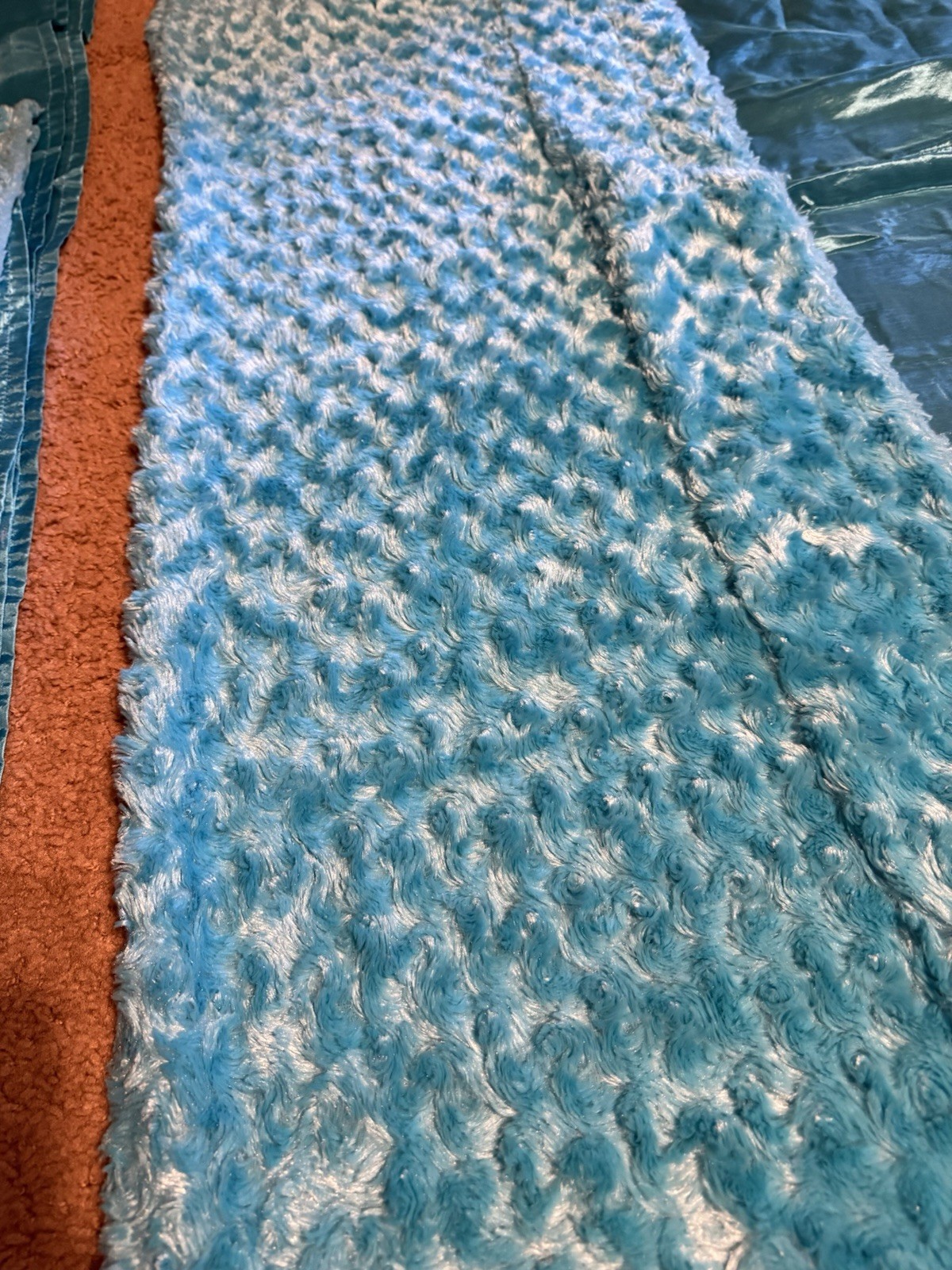 2 Pair Long Aqua Colored Your Zone Curtains with Built In Valance 52×82