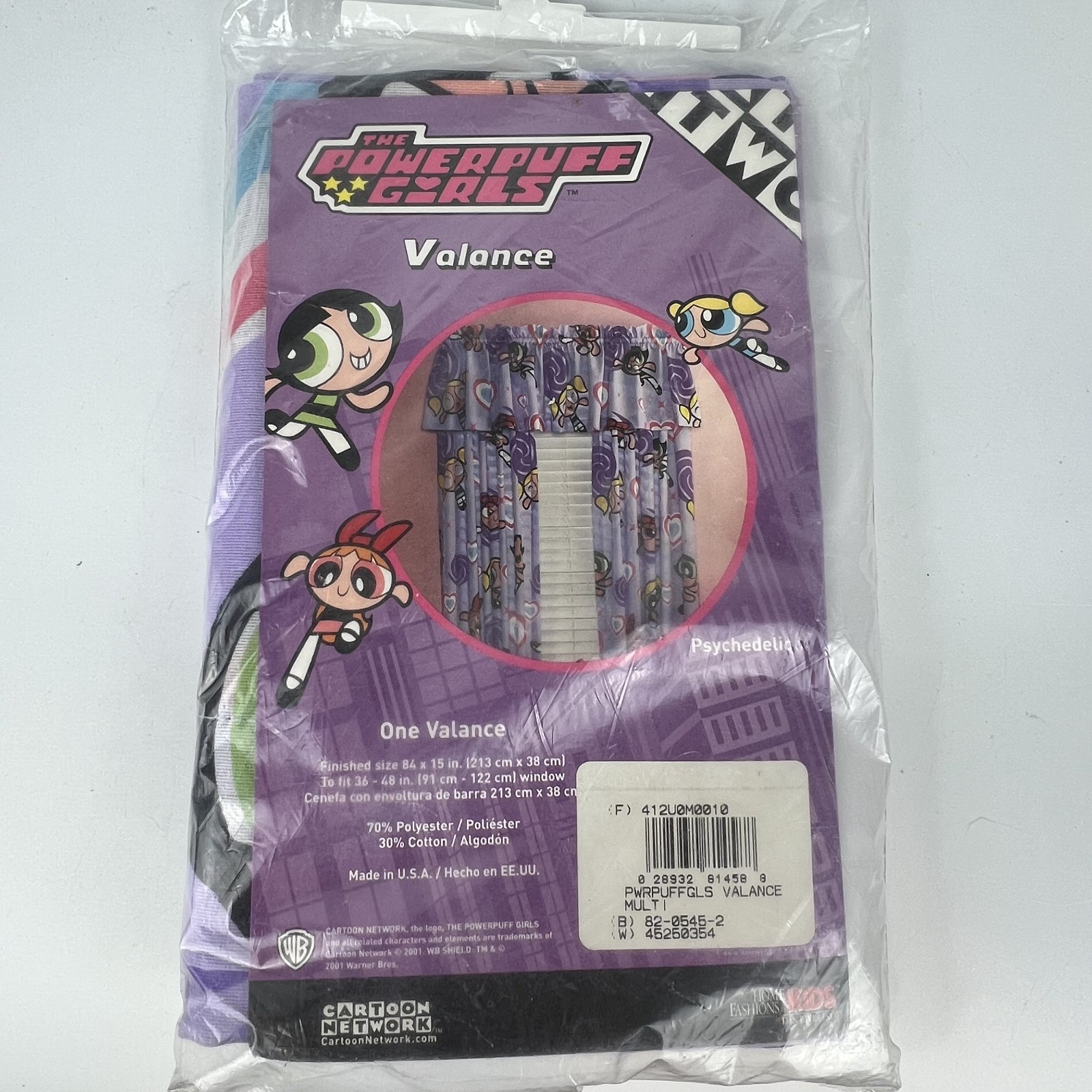 NEW Powerpuff Girls Vintage Window Valance – 84″x15″ Purple | Cartoon Network