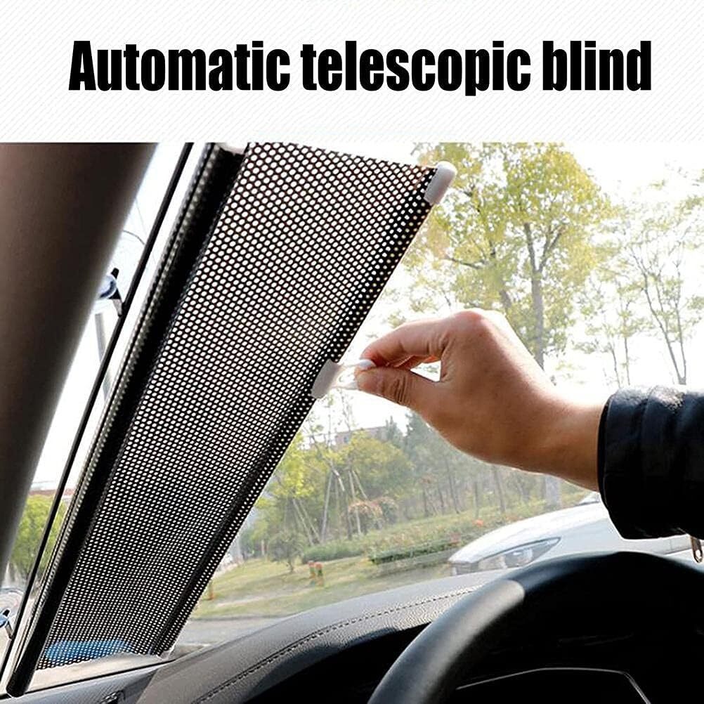 Retractable Car Auto Front/Side Window Sun Shade Shield Cover Roll Curtain Visor