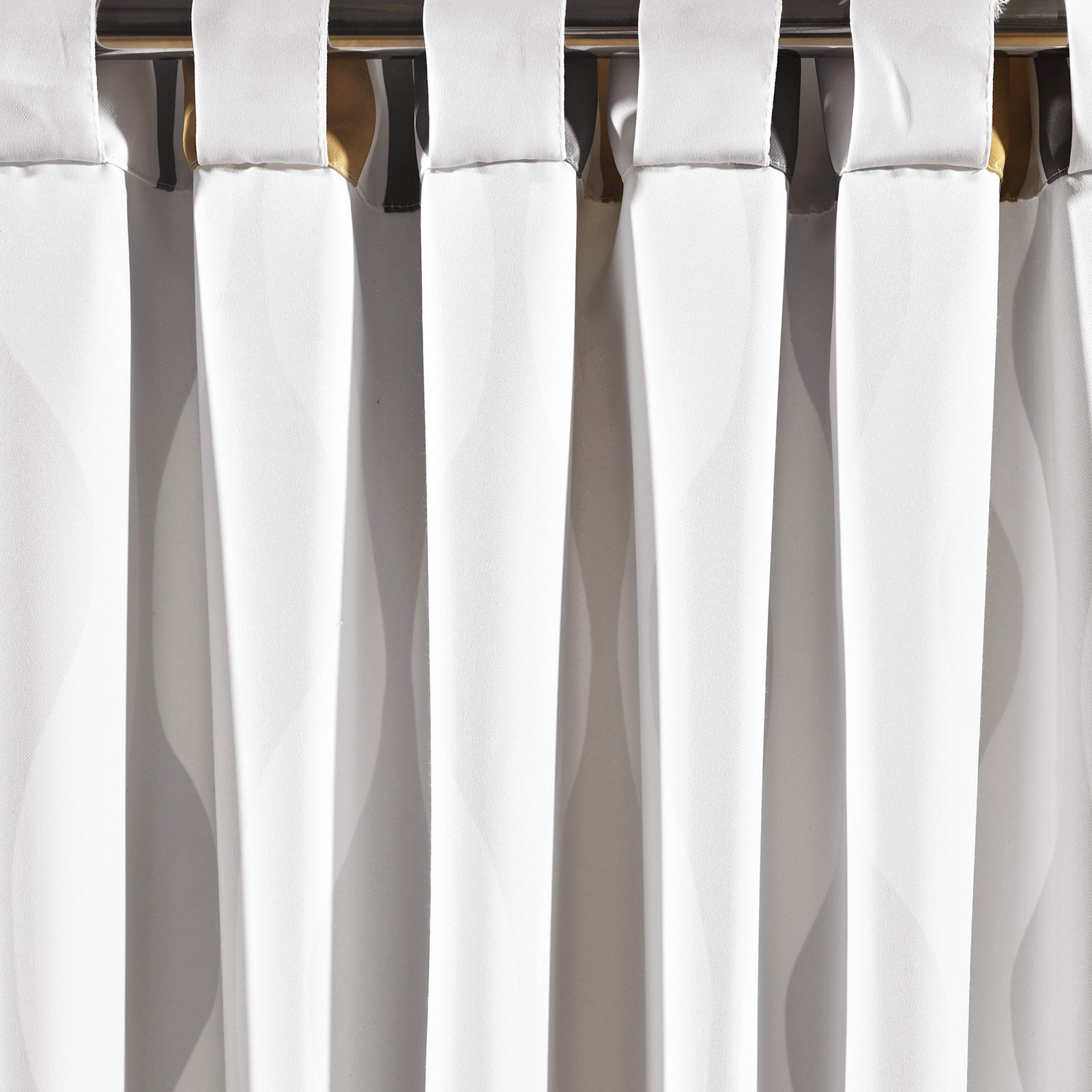 Mid Century Geo Light Filtering Window Curtain Panel Pair, 52″ W x 84″ L, Gol…