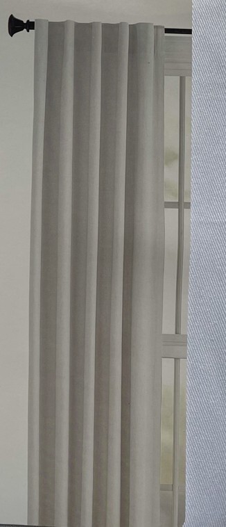 Style Selections Bernard White 40″ X 63″ Back Tab Window Curtain Panel