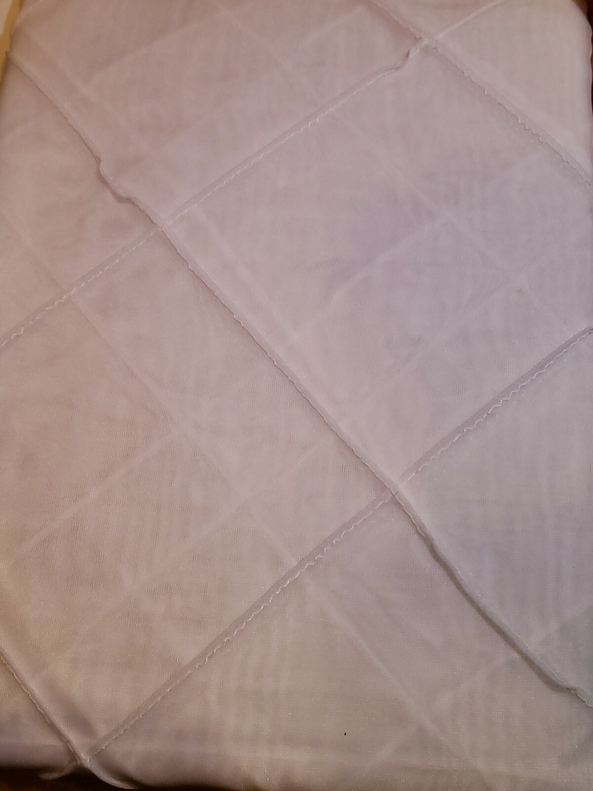 New! CHF Pintuck SHEER Window Curtain one Panel 51″x63″ white