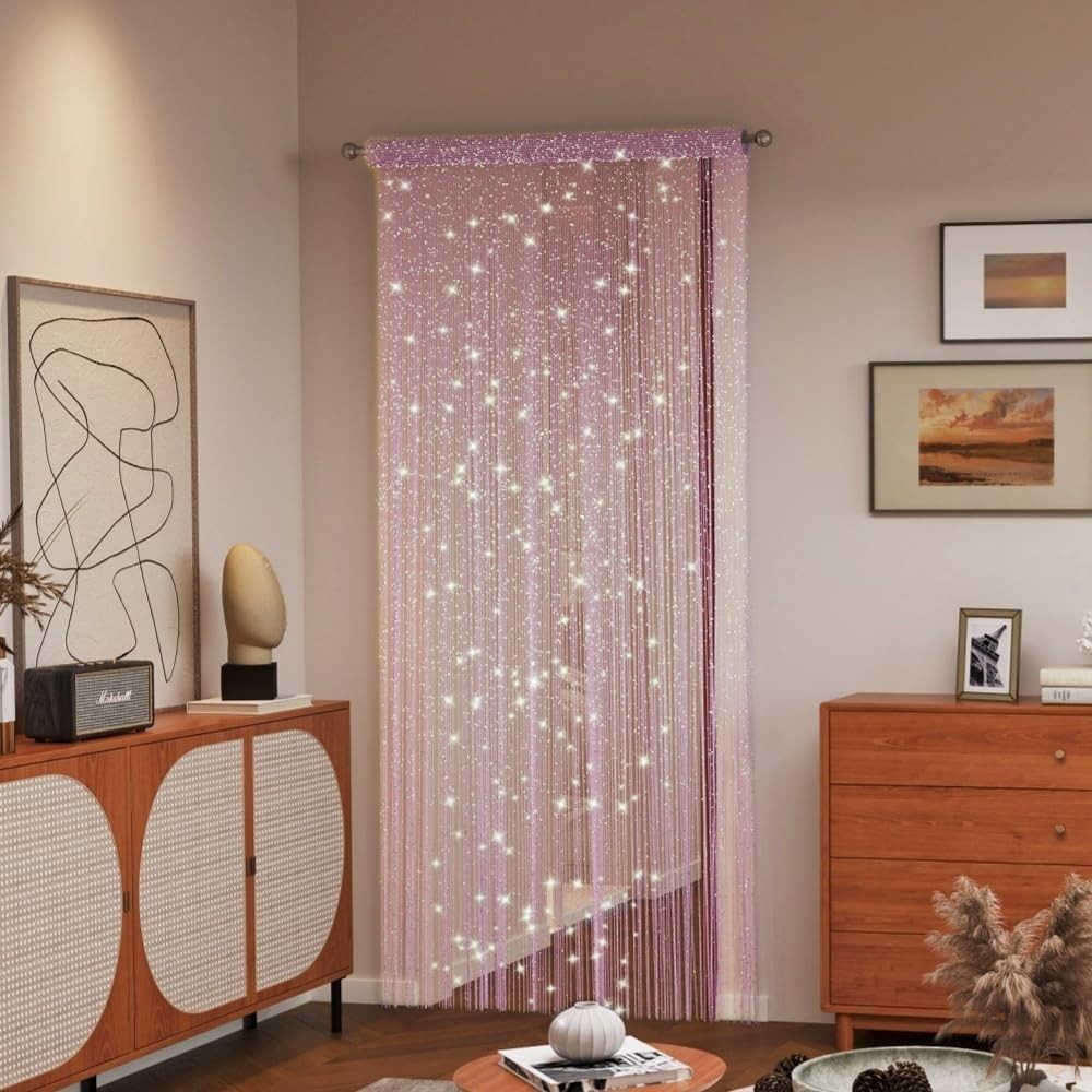 Decorative Door String Curtain Wall Panel Fringe Window Room Divider Blind Di…