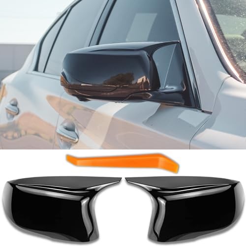 Q50 Mirror Caps for Infiniti Accessories, Passenger Driver Side Glossy Black