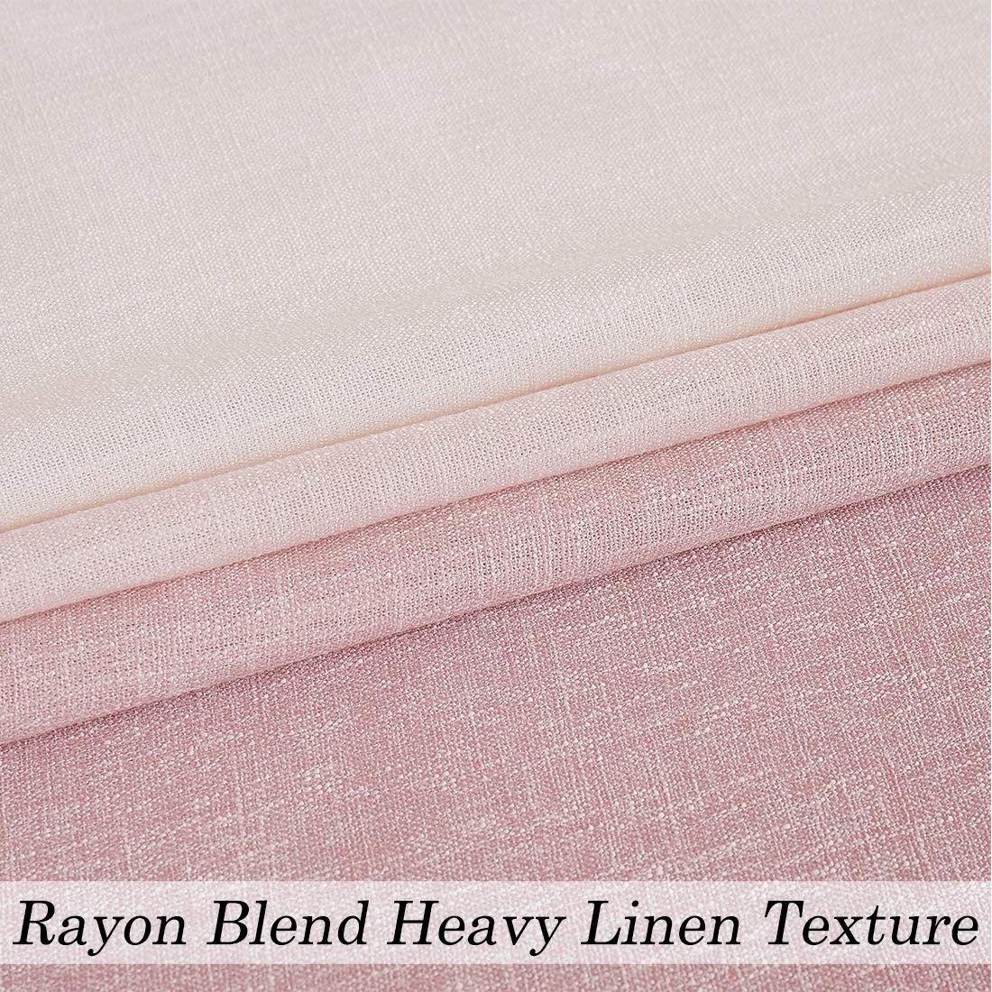 Central Park Ombre Window Curtain Panel Linen Gradient Print on Rayon Blend F…