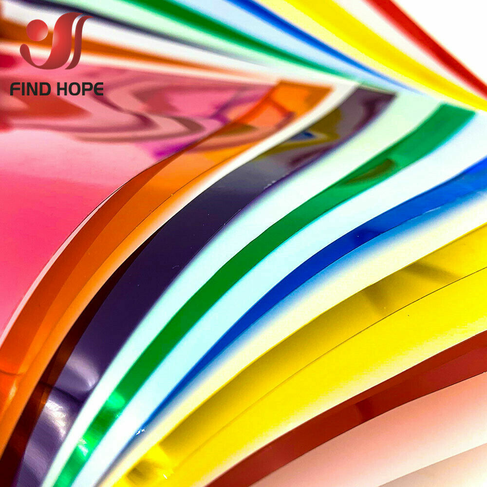 Multicolor Decor Solar Tint Glass Window Film Self Adhesive Transparent 40*120cm