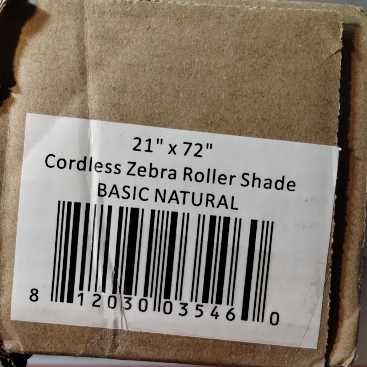 CHICOLOGY Zebra Blinds Roller Window Shades 21″W X 72″H, Basic Natural