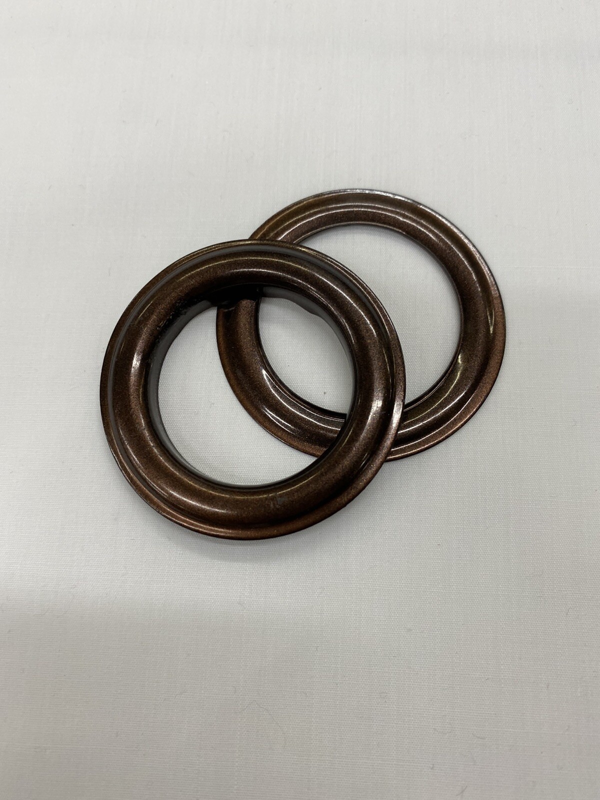 20 Sets – Curtain Grommets 1.75” Drapery Eyelet Rings for Window – Brown