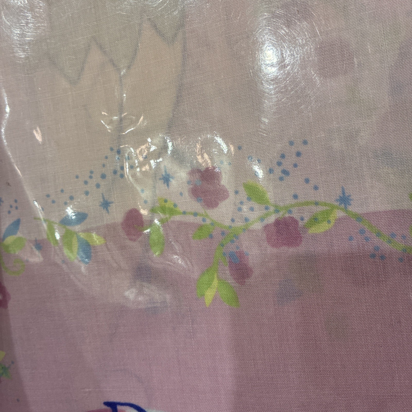 DISNEY Home Tinkerbell Curtains Tab Top Pair 120cm X 213cm Cotton Fairies Pink