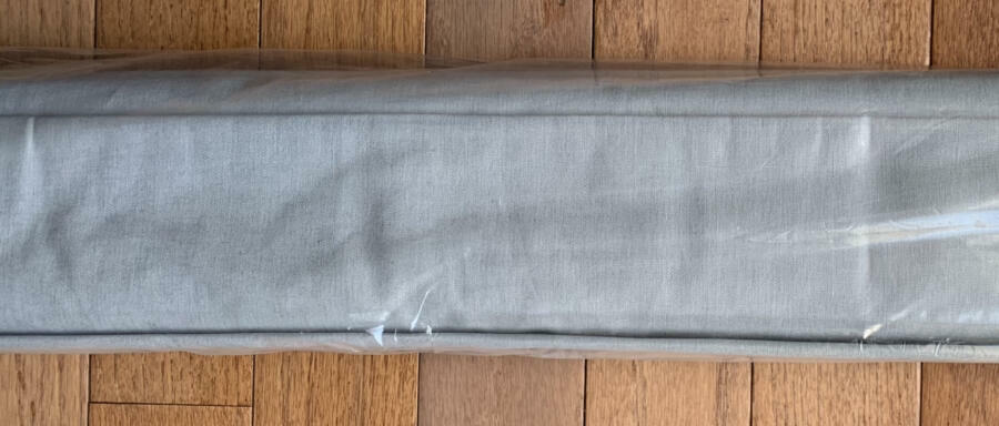 Pottery Barn Kids~Linen Cordless Blackout Roman Shade~36 x 64″ Gray NEW