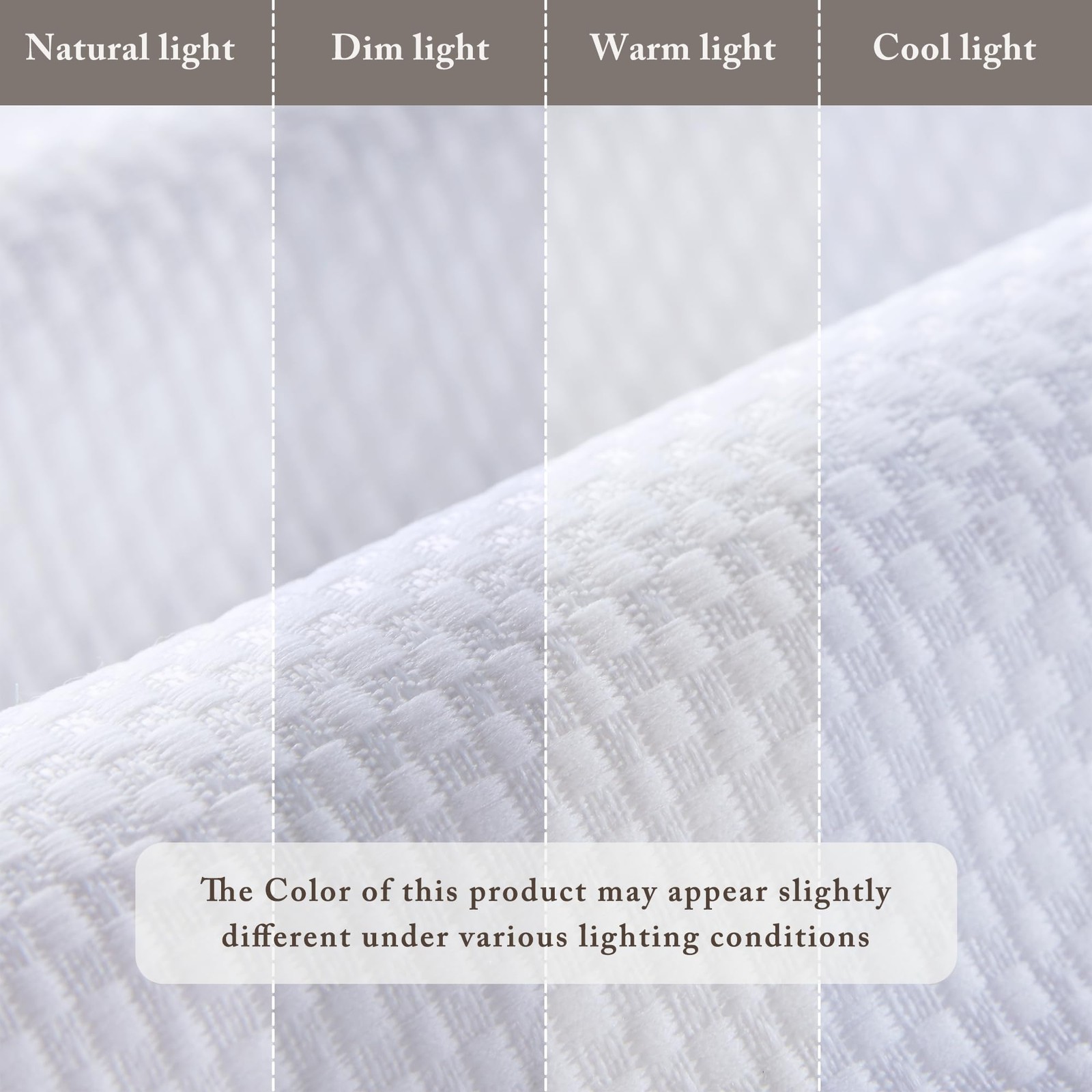 Madison Park Galen Matte White Cordless 35″W x 64″H, Basketweave