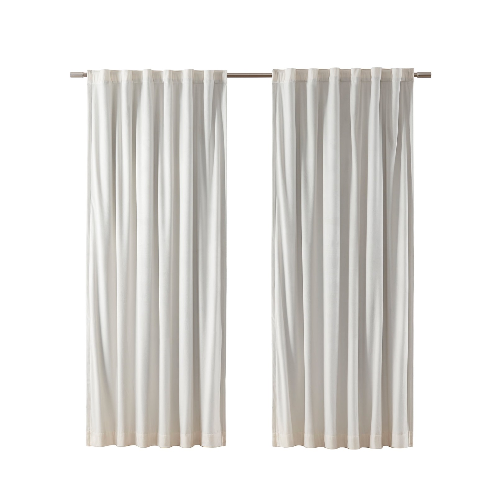 Dutch Velvet Solid 100% Blackout Single Curtain Panel Navy 52″ W x 84″ L