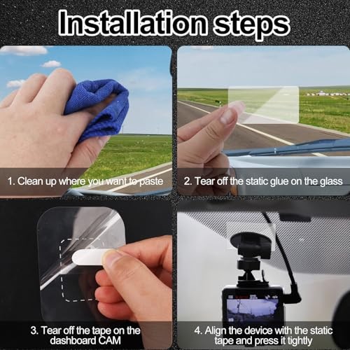 6pcs Car Windshield Sticker Shield – Clear Window Cling – Simplified
