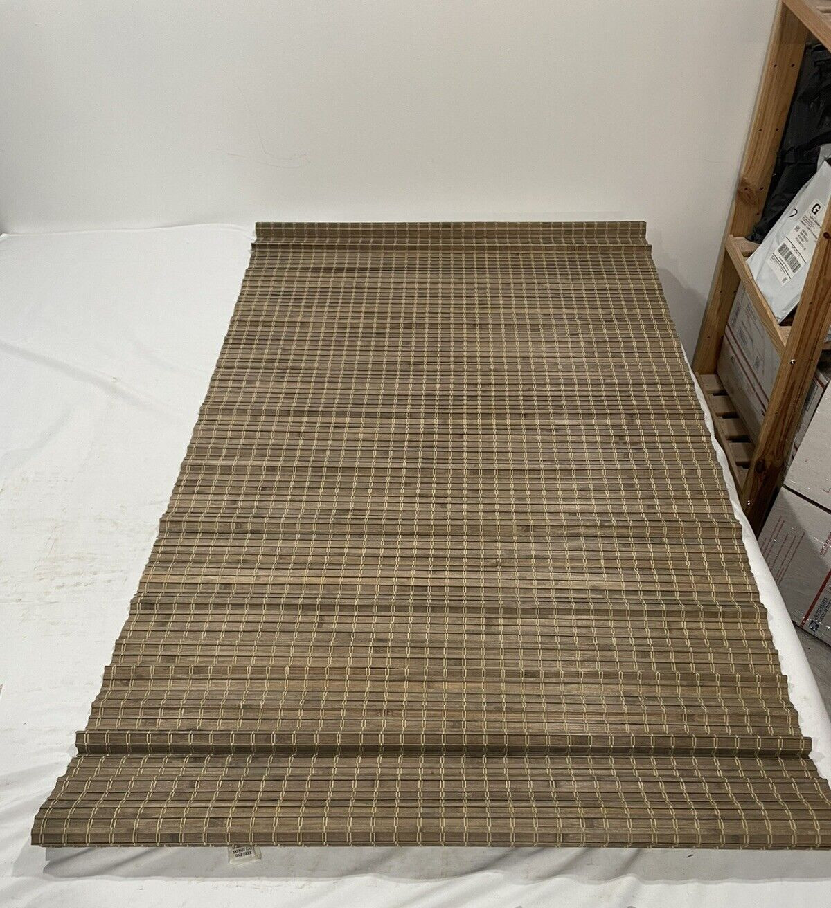 Radiance Driftwood Cordless Roman Shade 34.5” W x 64” L