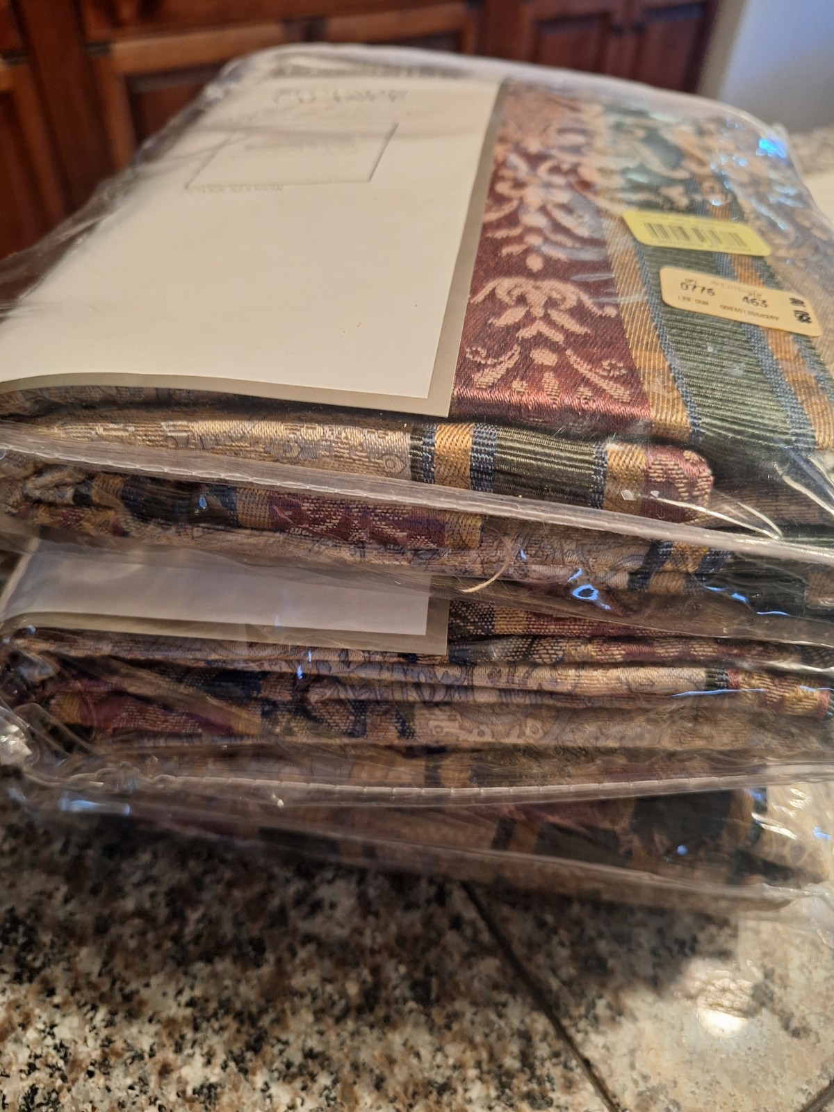 3 NIP Croscill Blouson Valances DOVER MANOR – Burgundy NEW Old Stock