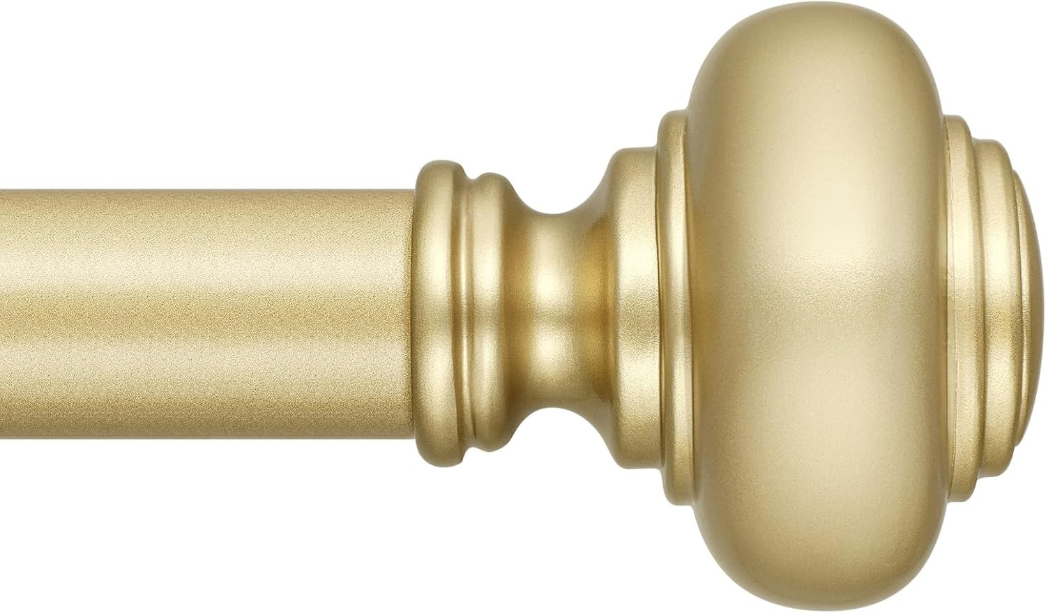 Gold Curtain Rods for Windows 30 to 56 Inch, Decorative Heavy Duty Single-Side A