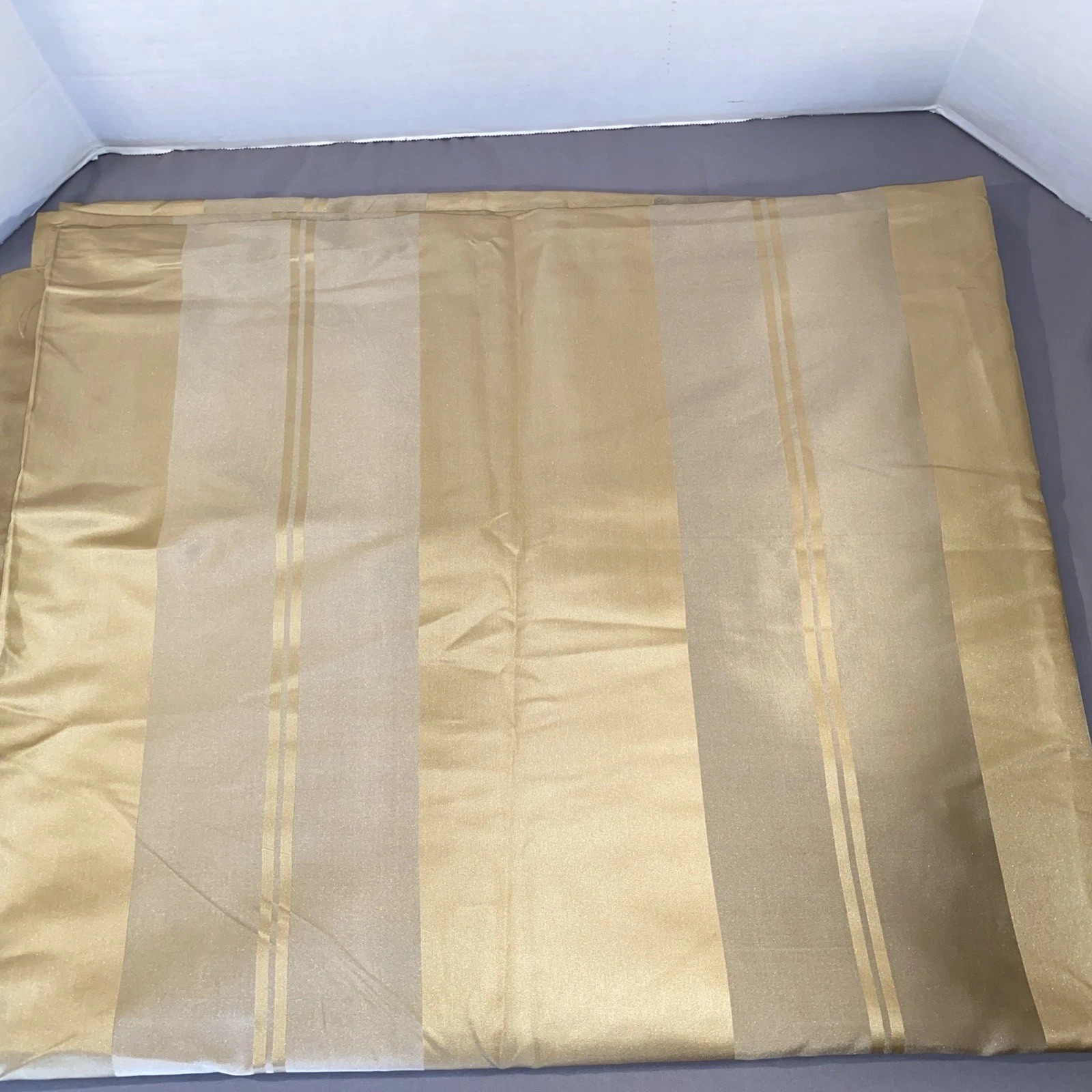6 Panels Restoration Hardware Gold 100% INDIA SILK Curtains Drapes 51X84” Lined