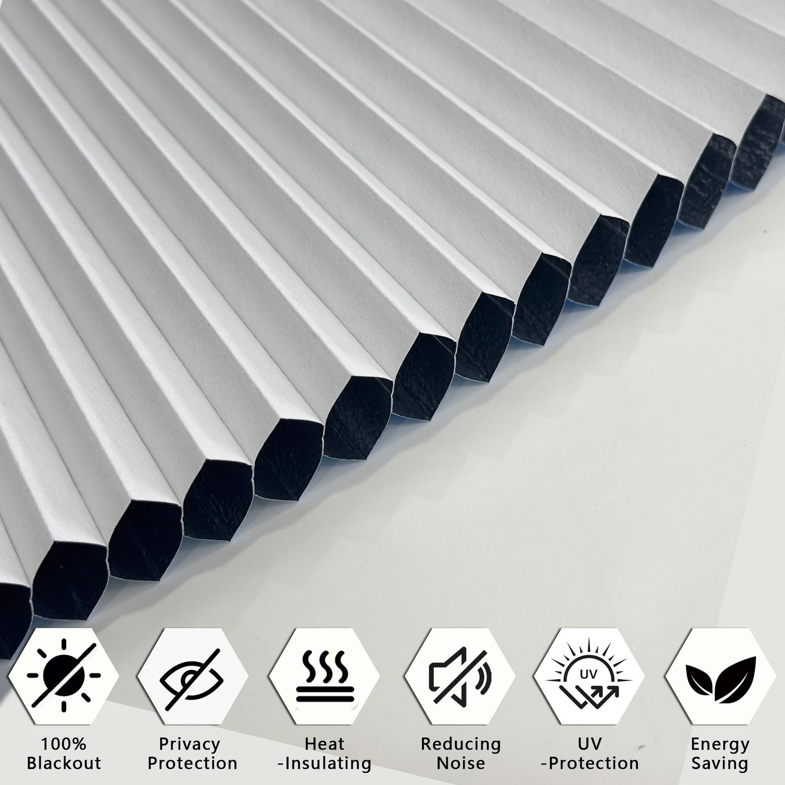 Arch Window Shades Blackout Cellular Honeycomb Blinds Half Circle Cordless No…