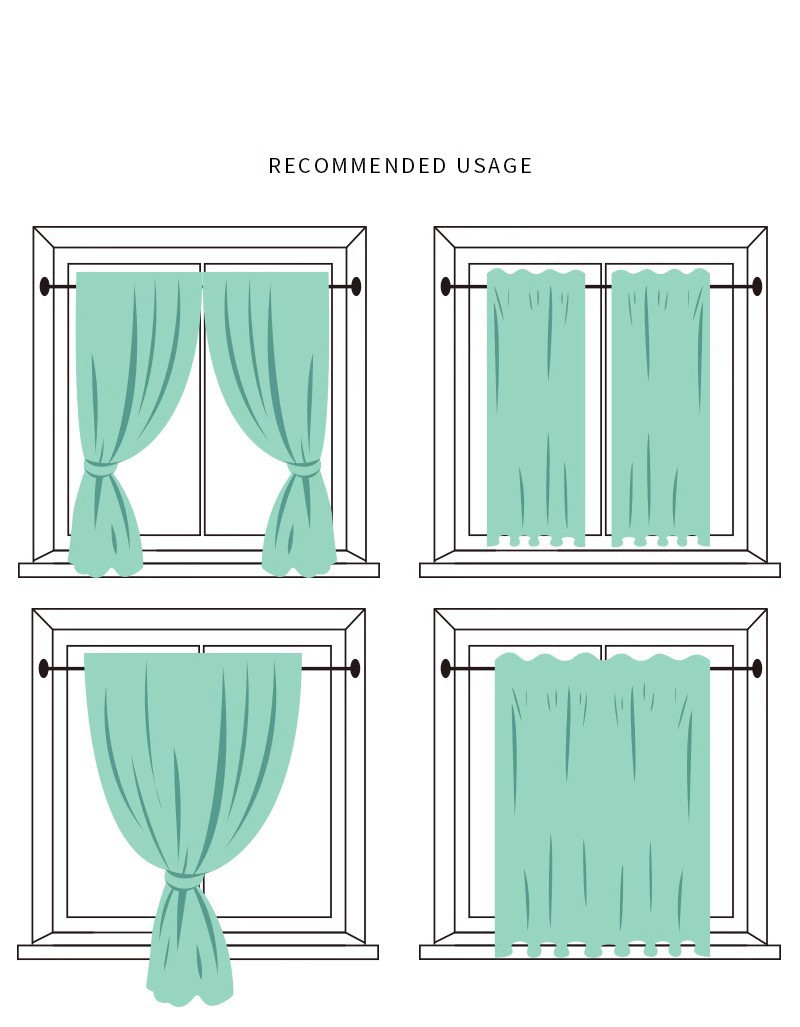 White Daisy Short Half Curtain Cabinet Door Valance Treatment Panel Home Decor