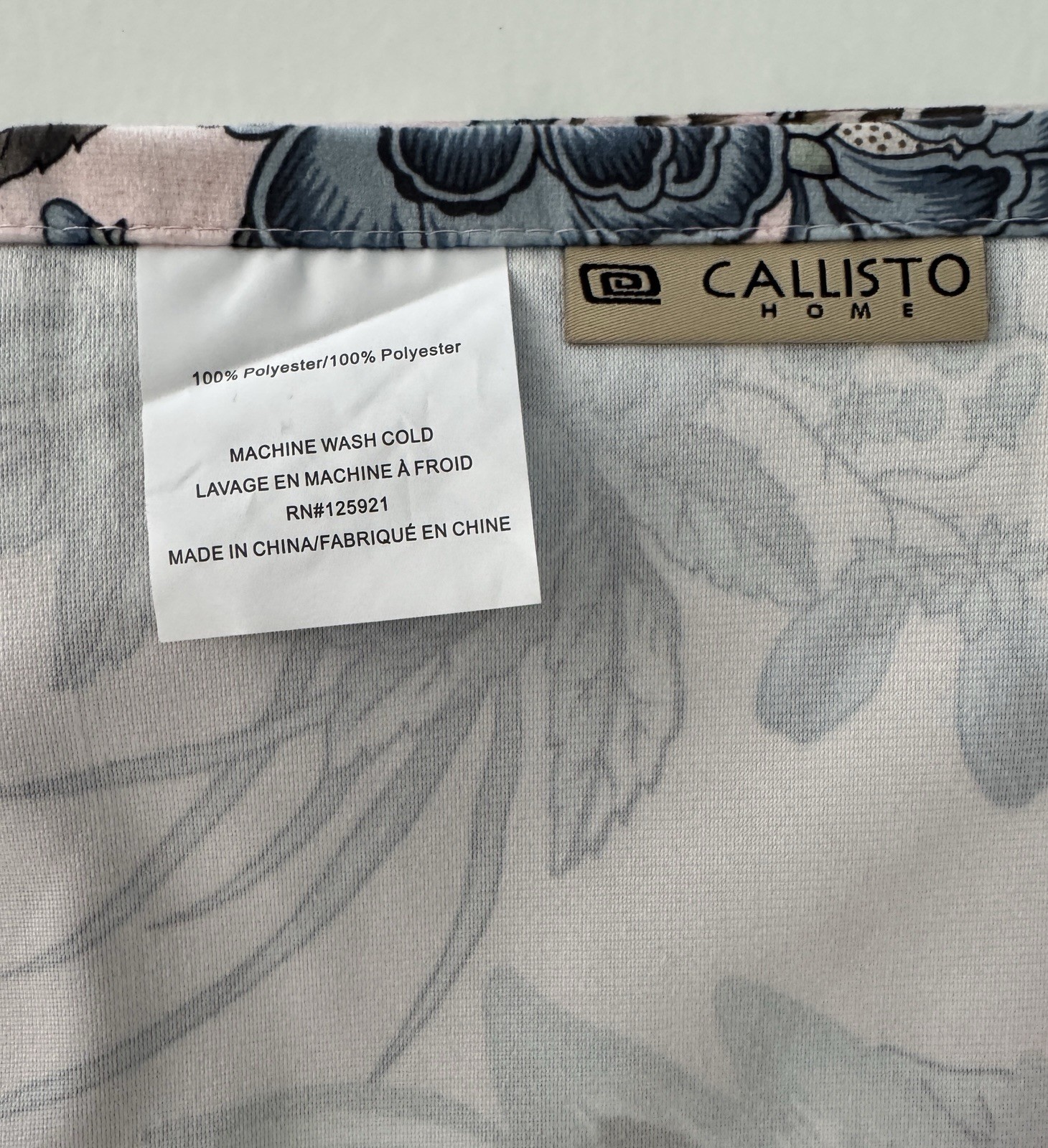 CALLISTO Window Curtains 2 Panels 38” X 84″ Peacock Birds Drapers Back Top Blush