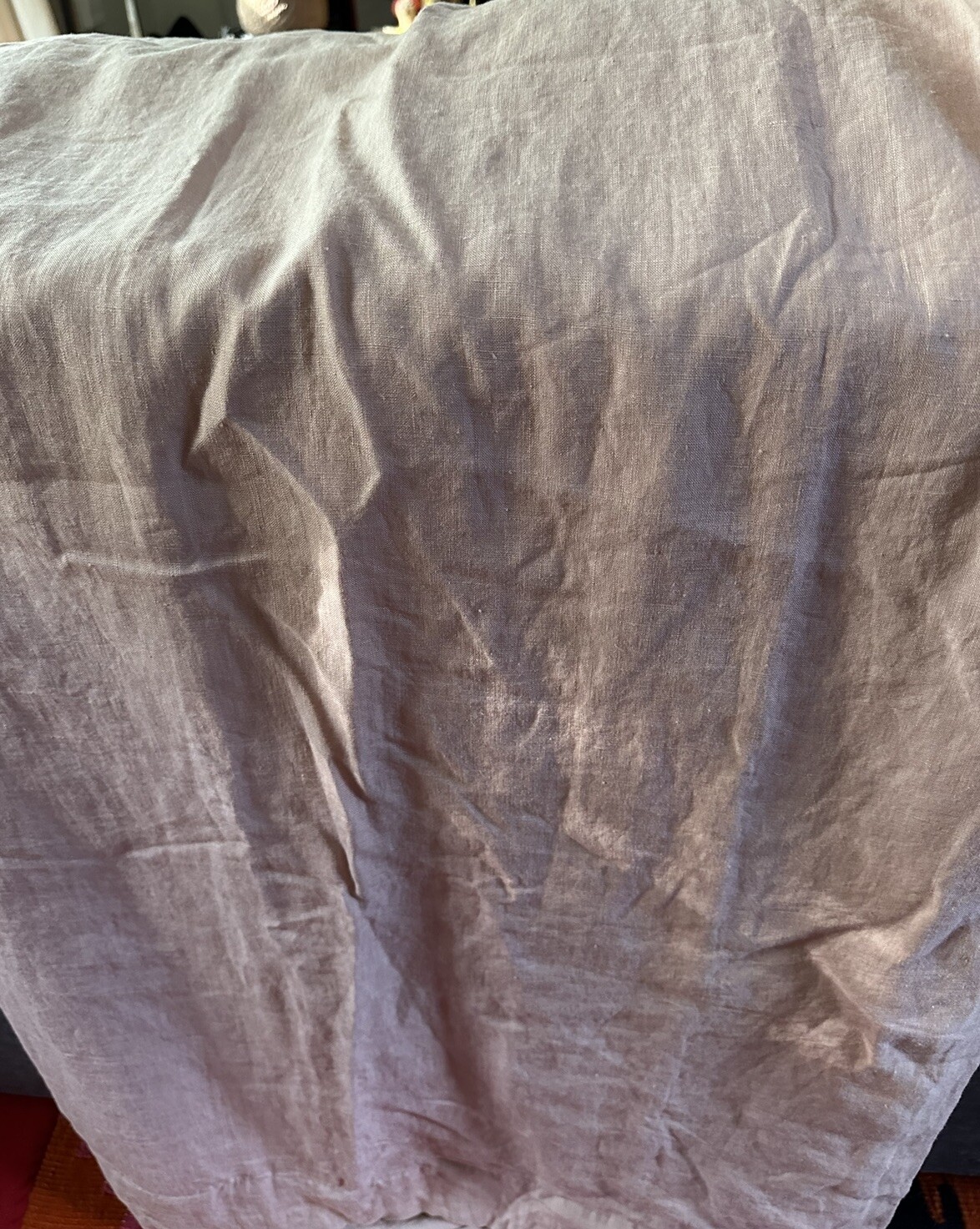 Pottery Barn Belgian Flax Linen 1 Single Drape Soft Lined 50×96” One Peach Blush
