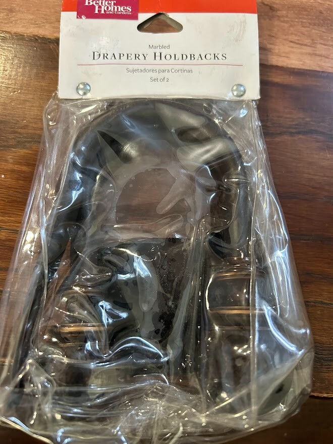 Drapery Holdbacks Set of 2 Espresso New In Bag from Better Homes And Gardens