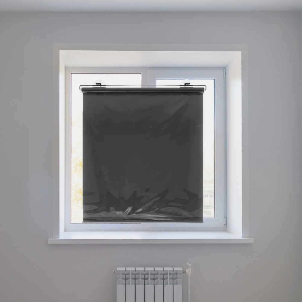 Blackout Window Drape Glare Reduction Shade Portable Shades Suction Cups
