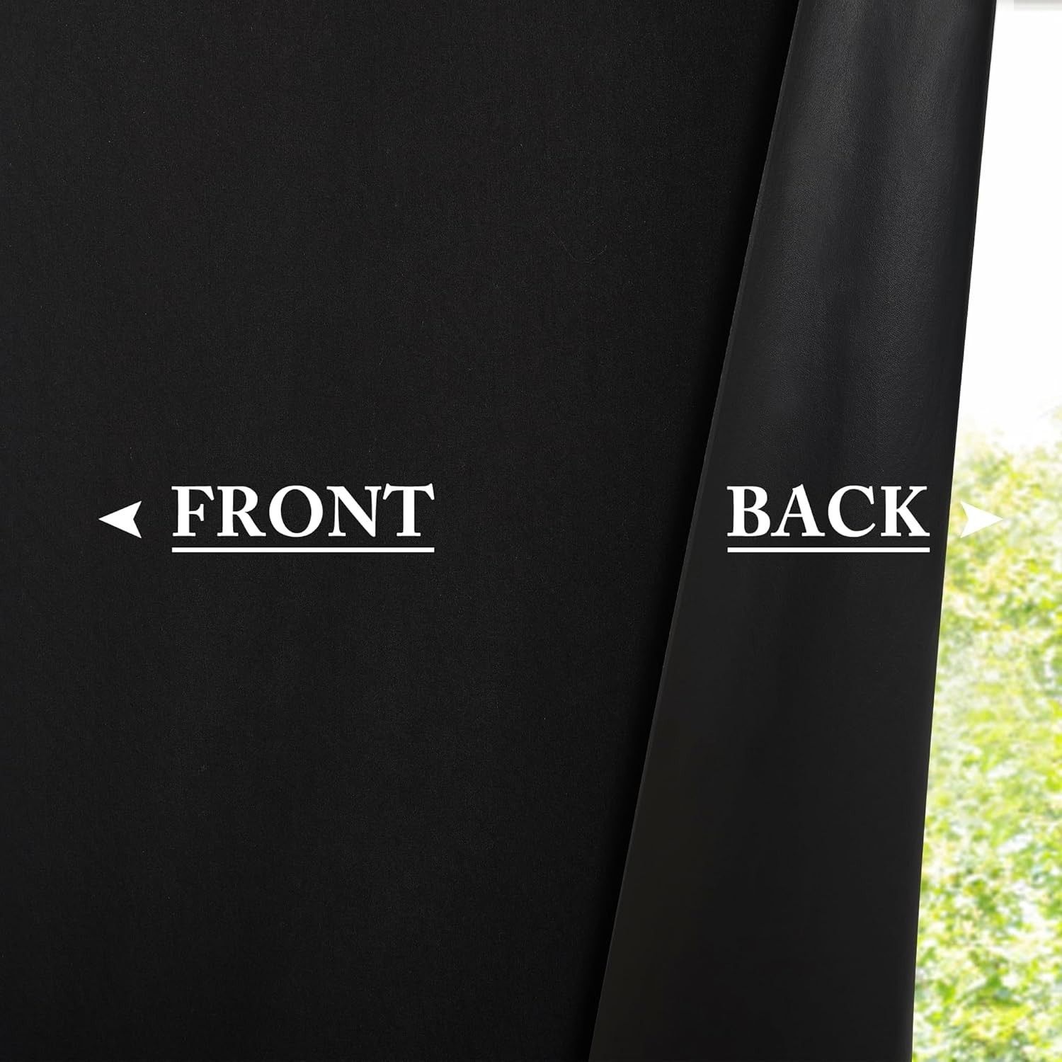 Full Blackout Door Curtain for Cordless Roller Window Covering Shades Blinds,…