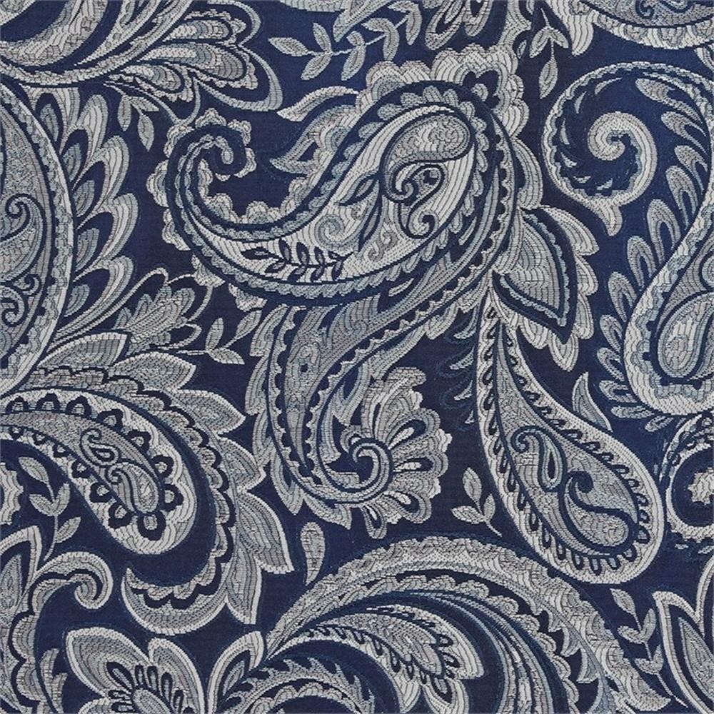 Pemberly Row Modern / Contemporary Jacquard Panel Pair in Navy