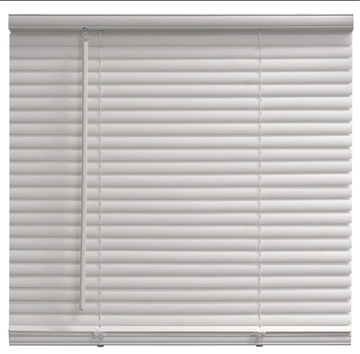 Mainstays 1″ Cordless Vinyl Light Filtering Mini Blinds, White, 34″ W x 64″ L