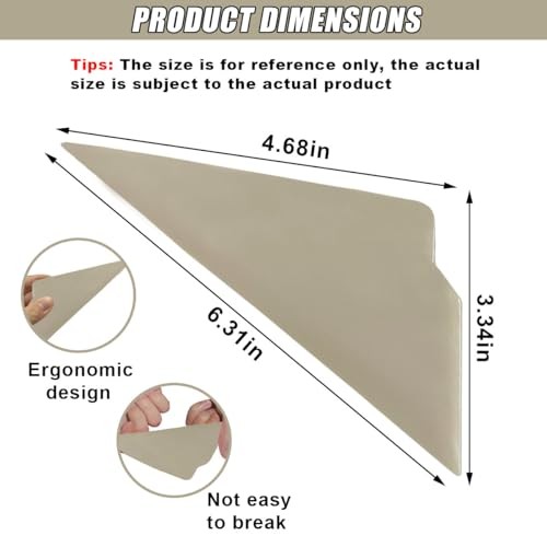 White Triangle Contour Squeegee Car Window Tint Tools – Multi-Edge – 2PCS