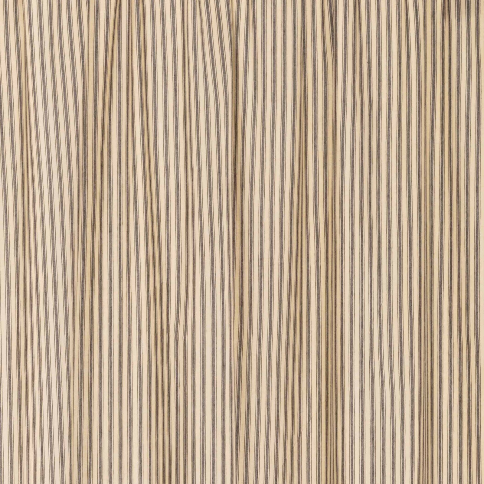 Farmhouse 24″x36″ Ticking Stripe Tier Pair Kitchen Window Curtains VHC Brands