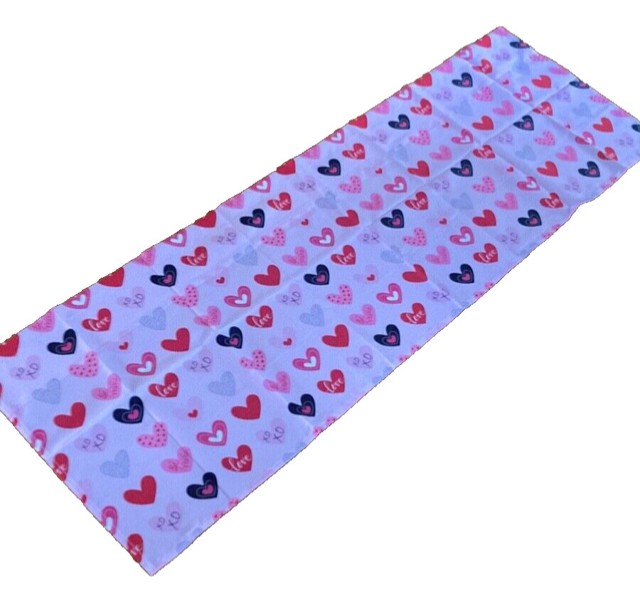 Hearts Love 18 x 45 Polyester Valance New Without Tag