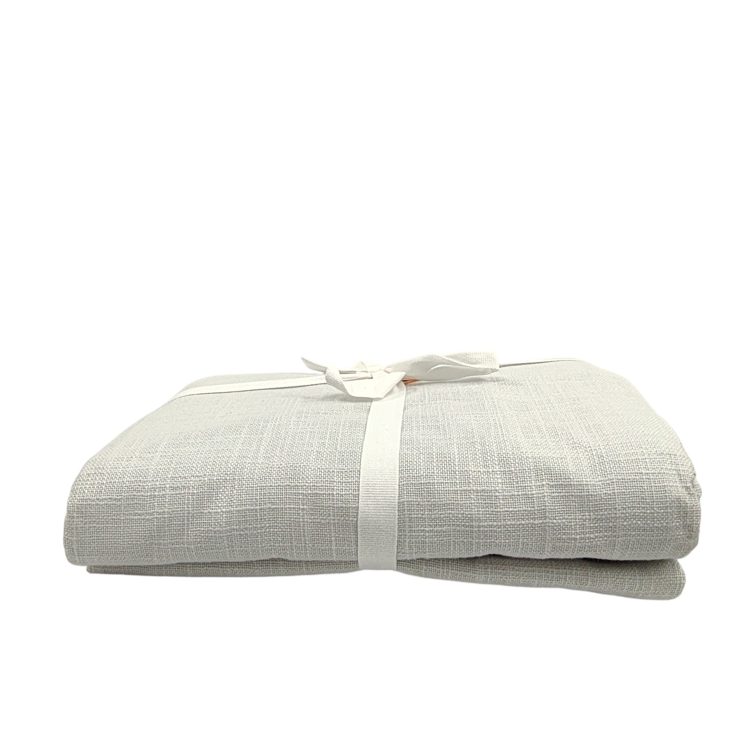 Quince Home Textured Cotton Blackout Curtain Light Grey 48X96