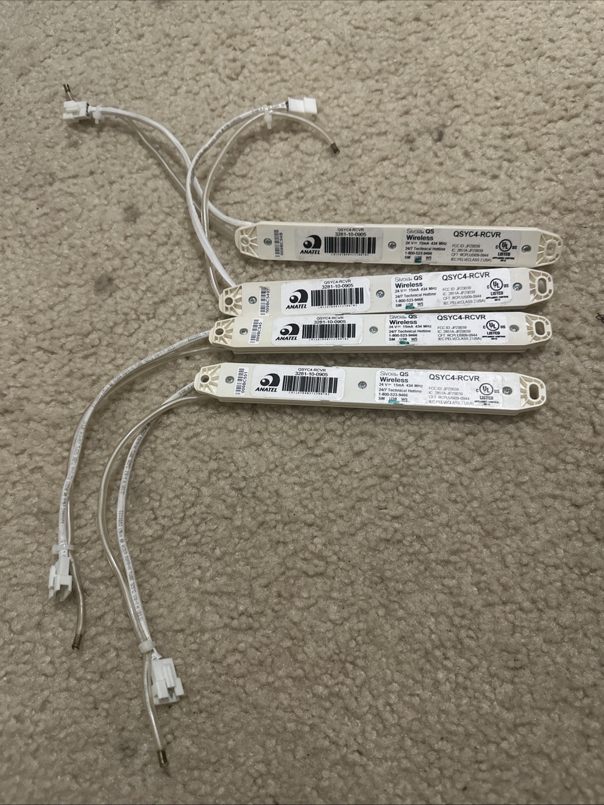 Used Lutron QSYC4-RCVR Sivoia QS Wireless Receiver
